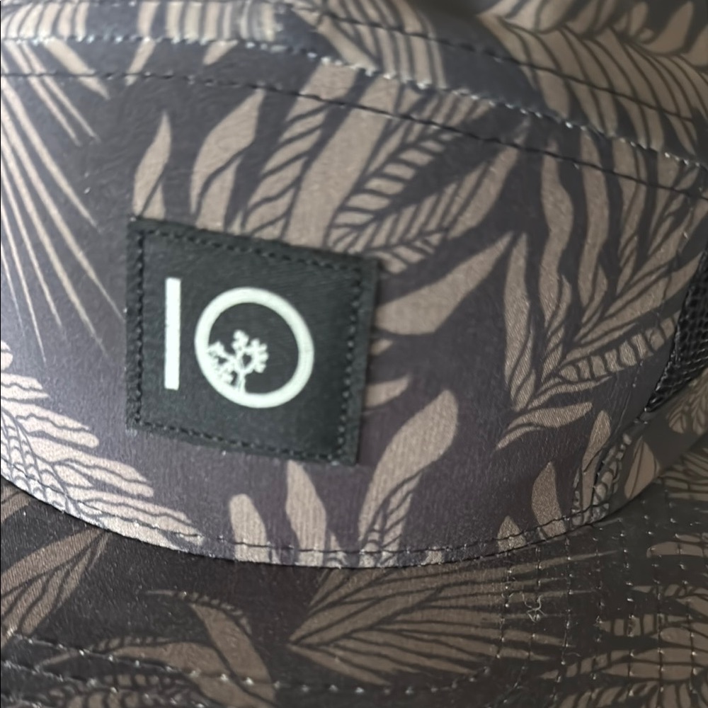 tentree Black and Brown Hat with Tropical Pattern - Picture 2 of 4